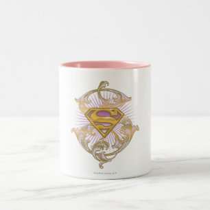 Tasse 2 Couleurs Logo de Supergirl Starbust