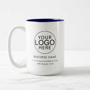 Tasse 2 Couleurs Logo d'entreprise Collègues Evénement Personnalisé