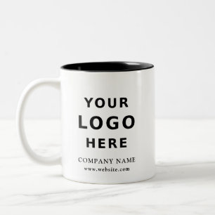 Tasse 2 Couleurs Logo d'entreprise moderne personnalisé