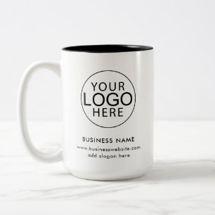 Tasse 2 Couleurs Logo d'entreprise moderne personnalisé pour la pro