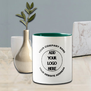 Tasse 2 Couleurs Logo d'entreprise personnalisé
