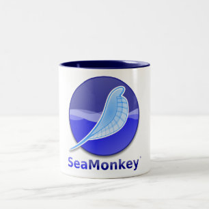 Tasse 2 Couleurs Logo des textes de SeaMonkey
