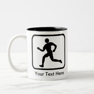 Tasse 2 Couleurs Logo du coureur personnalisable