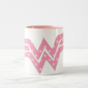 Tasse 2 Couleurs Logo floral rose de Wondoman