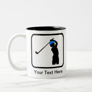 Tasse 2 Couleurs Logo Golfer personnalisable