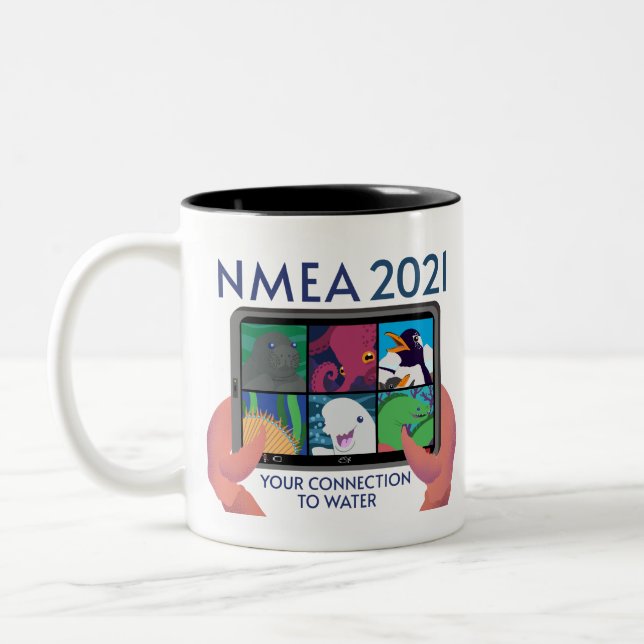 Tasse 2 Couleurs Logo NMEA 2021 - Transparent Fixed (Gauche)
