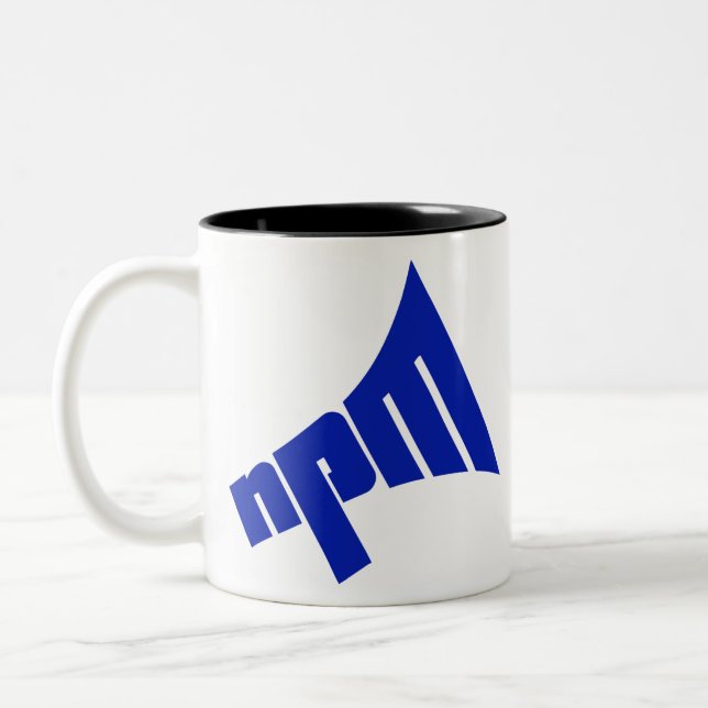 Tasse 2 Couleurs Logo NPM (Gauche)