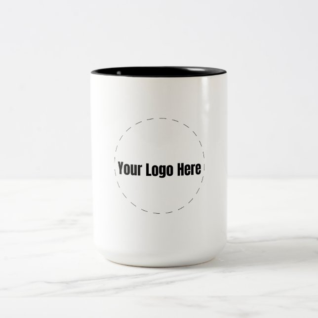Tasse 2 Couleurs Logo personnalisé (Centre)