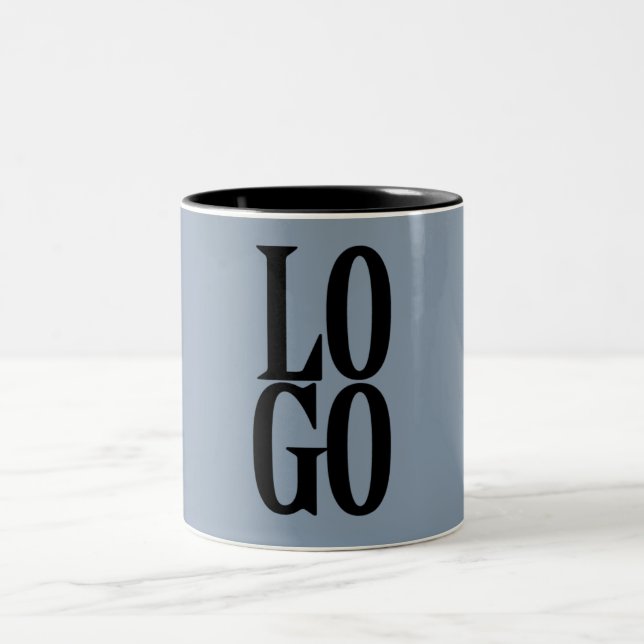 Tasse 2 Couleurs Logo personnalisé de l'entreprise ou de l'entrepri (Centre)