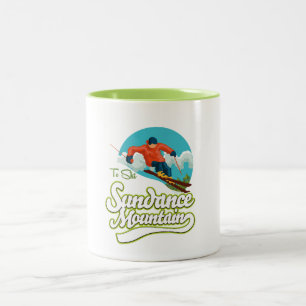 Tasse 2 Couleurs logo ski des montagnes Sundance