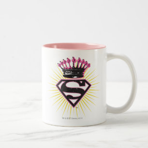Tasse 2 Couleurs Logo Supergirl avec Couronne