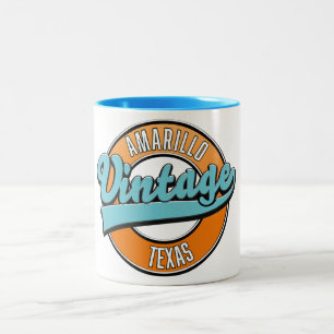 Tasse 2 Couleurs Logo vintage Amarillo Texas