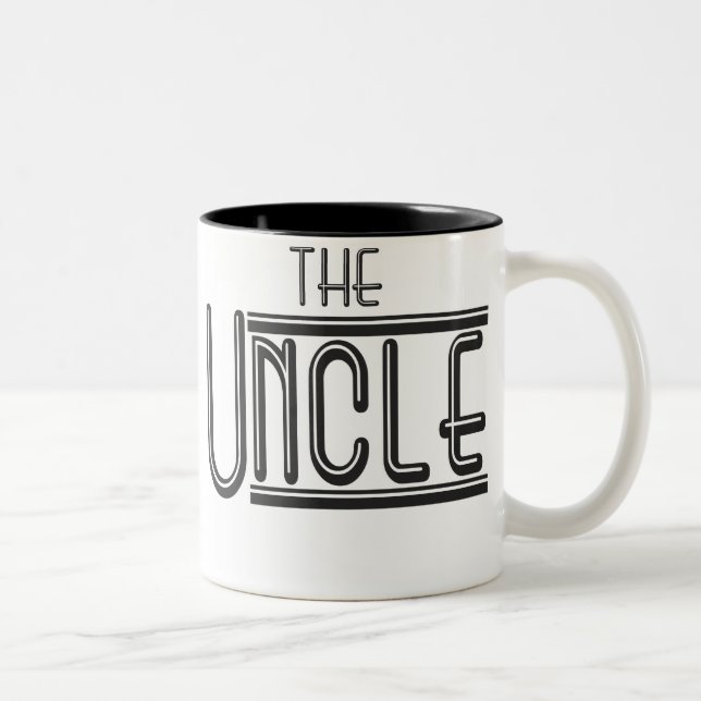 Tasse 2 Couleurs "L'Oncle Mug" (Droit)