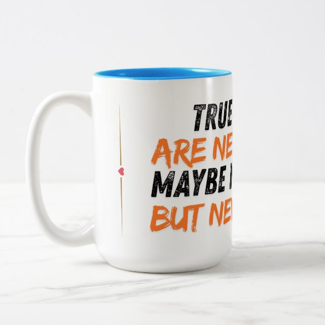 Tasse 2 Couleurs Long Distance Friendship True Friends Never Apart  (Gauche)