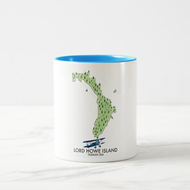 Tasse 2 Couleurs Lord Howe Island Tasman Sea (Centre)