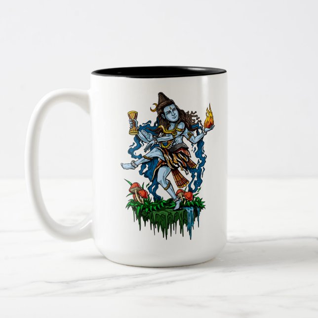Tasse 2 Couleurs Lord Shiva Nataraja Danser le Dieu hindou (Gauche)