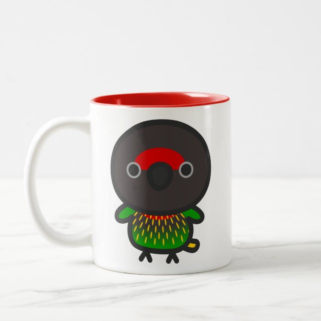 Tasse 2 Couleurs Lori à bandes jaunes (Gauche)