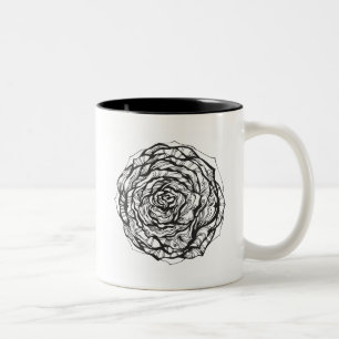 Tasse 2 Couleurs L'Ornamental abstrait s'est levé