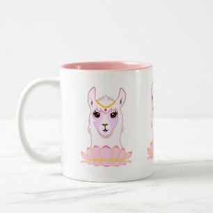 Tasse 2 Couleurs Lotus Flower & Llama Queen