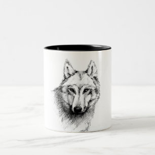 Tasse 2 Couleurs Loup