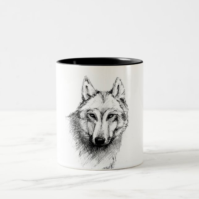 Tasse 2 Couleurs Loup (Centre)