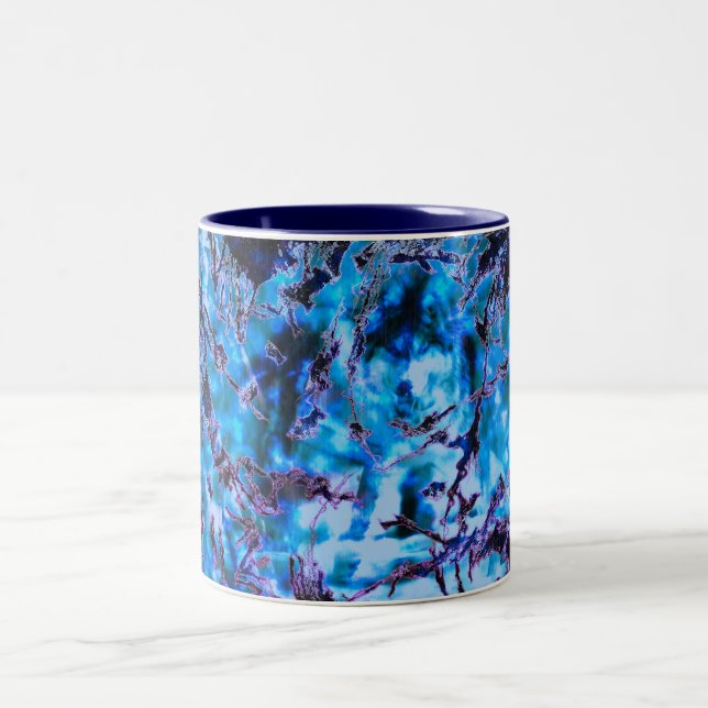 Tasse 2 Couleurs Loup bleu mystique (Centre)