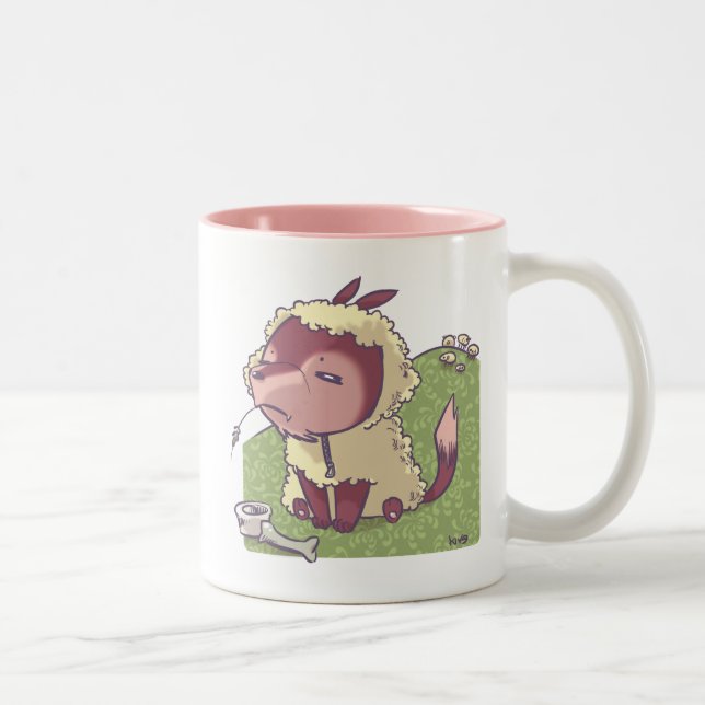 Tasse 2 Couleurs Loup dans l'habillement du mouton (Droit)