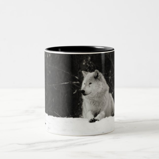 Tasse 2 Couleurs Loup de Neige (Centre)