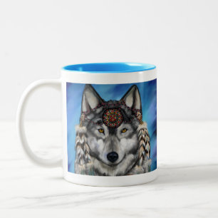 Tasse 2 Couleurs Loup gris