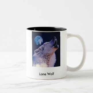 Tasse 2 Couleurs loup, loup solitaire