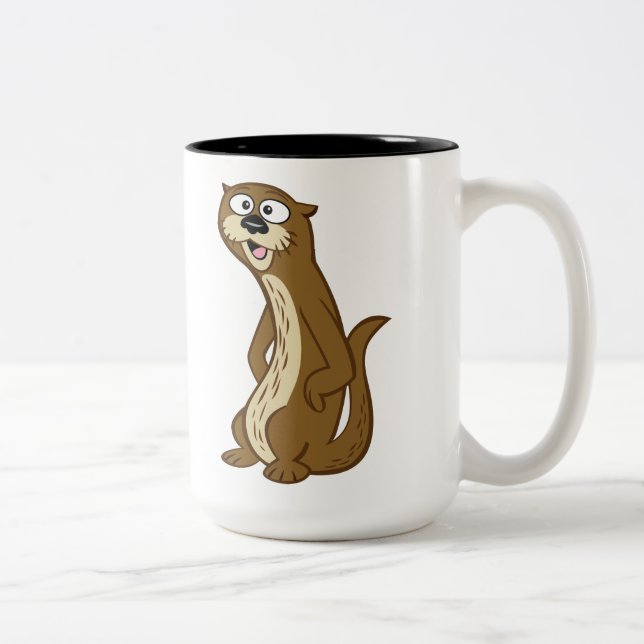 Tasse 2 Couleurs Loutre de Rick | Reggie de garde forestière (Droit)