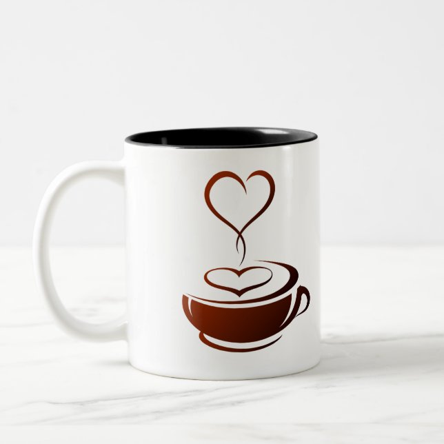 Tasse 2 Couleurs Louveur de café (Gauche)