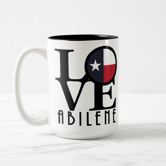 Tasse 2 Couleurs LOVE Abilene 15oz (Gauche)