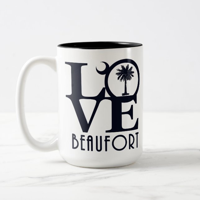 Tasse 2 Couleurs LOVE Beaufort 15oz (Gauche)