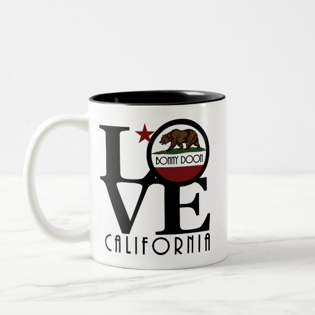 Tasse 2 Couleurs LOVE Bonny Doon California 11oz (Gauche)