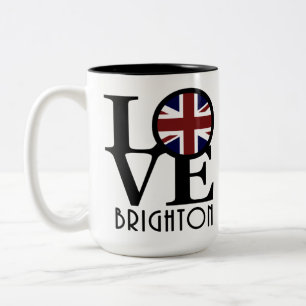 Tasse 2 Couleurs LOVE Brighton Angleterre 15oz