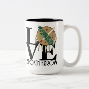 Tasse 2 Couleurs LOVE Broken Arrow Oklahoma 15oz