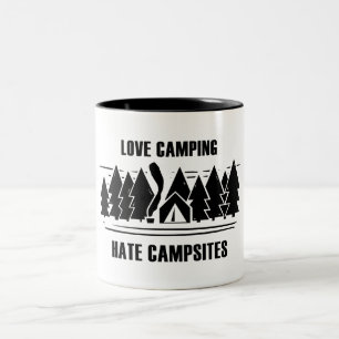 Tasse 2 Couleurs Love Camping, Campings Hate