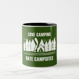 Tasse 2 Couleurs Love Camping, Campings Hate