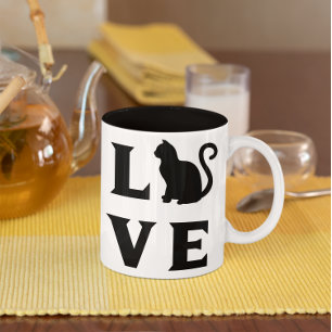 Tasse 2 Couleurs Love Cat
