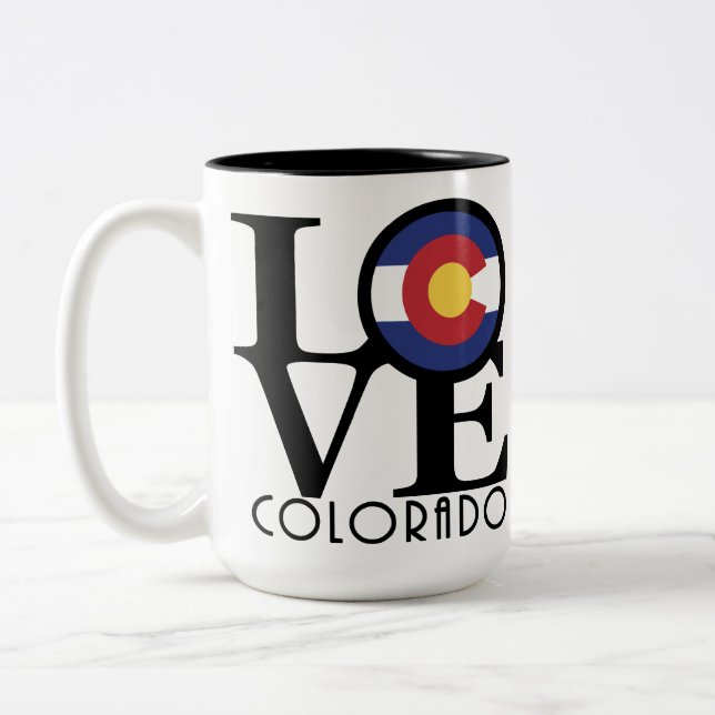 Tasse 2 Couleurs LOVE Colorado 15oz (Gauche)