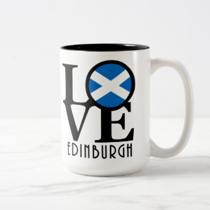 Tasse 2 Couleurs LOVE Edinburgh Scotland 15oz