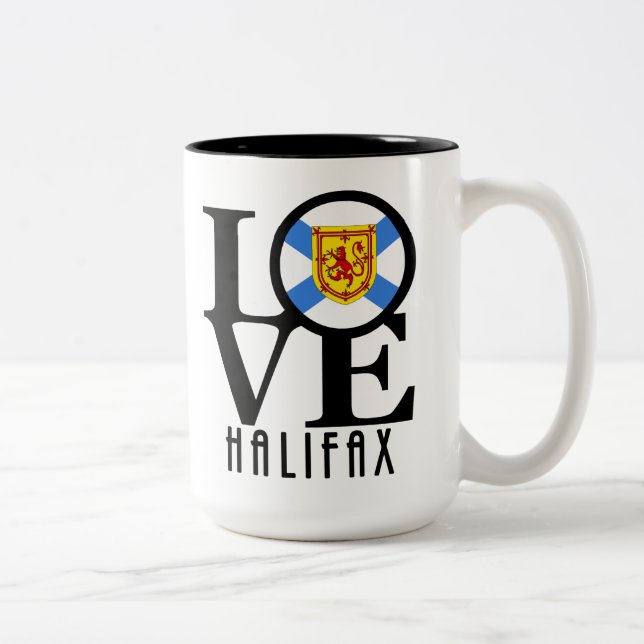 Tasse 2 Couleurs LOVE Halifax 15oz (Droit)