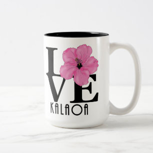 Tasse 2 Couleurs LOVE Kalaoa rose 15oz