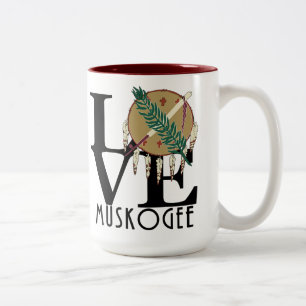 Tasse 2 Couleurs LOVE Muskogee OK 15oz