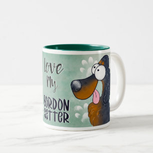 Tasse 2 Couleurs Love My Gordon Setter Cartoon 11oz
