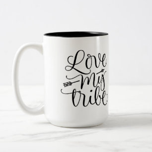 Tasse 2 Couleurs Love My Tribe Cup Design