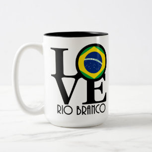 Tasse 2 Couleurs LOVE Rio Branco 15oz