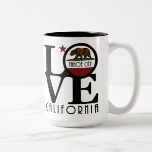 Tasse 2 Couleurs LOVE Tahoe City, Californie 15oz