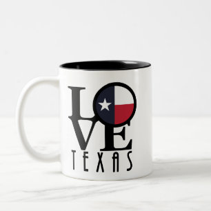 Tasse 2 Couleurs LOVE Texas 11oz